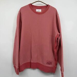 Ovadia Dusty Rose Crew Neck Fleece Lined Dune Pullover Sweatshirt Large